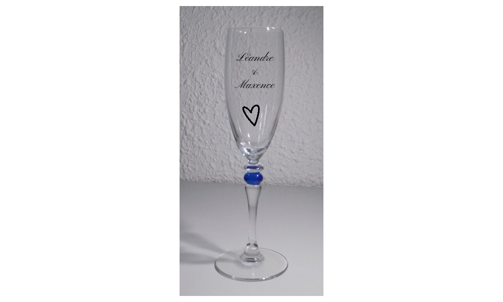 Réalisation Gravure sur verre pour baptême - Ayn'Art