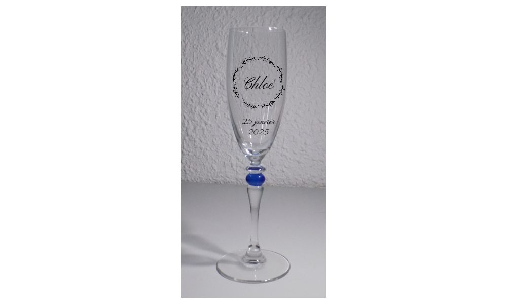 Prestation Gravure sur verre pour baptême par Ayn'Art
