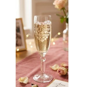 Flûte à Champagne "Je t'aime Maman"