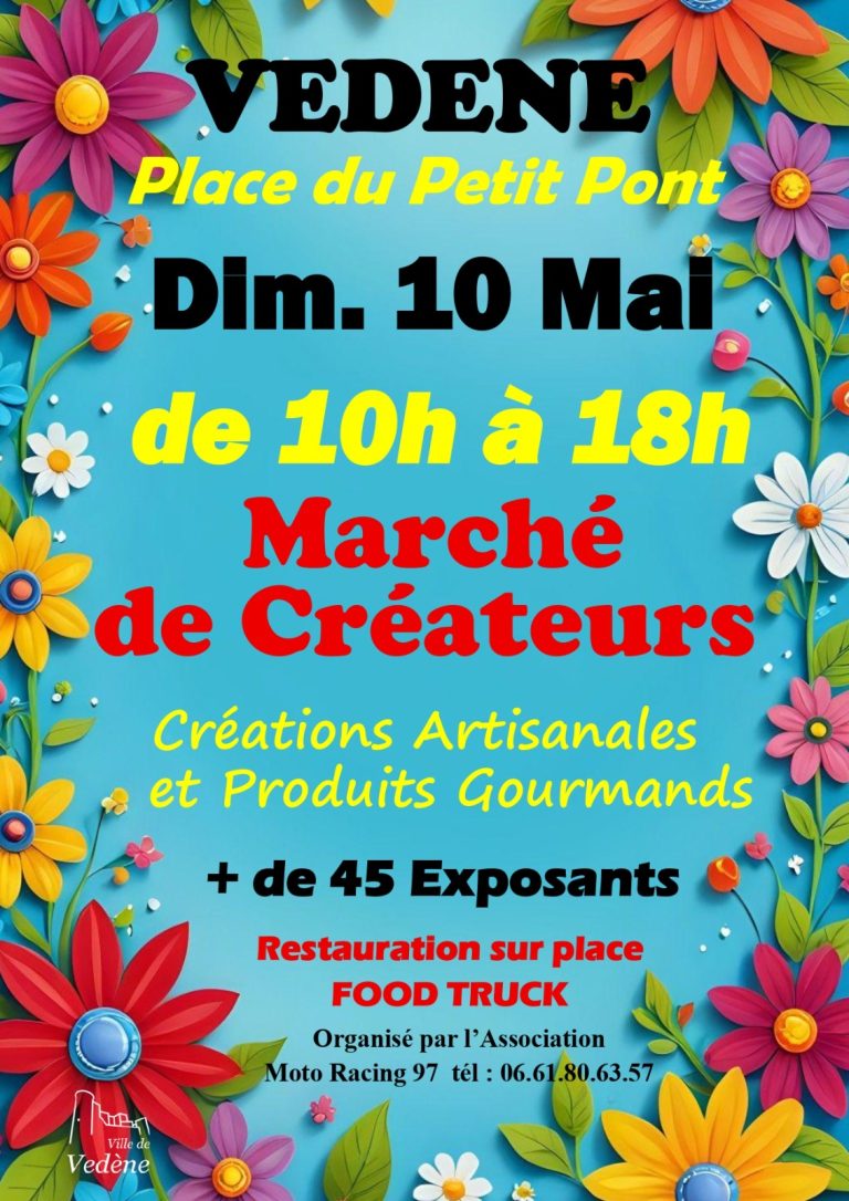 Présence au marché de créateurs de Vedene